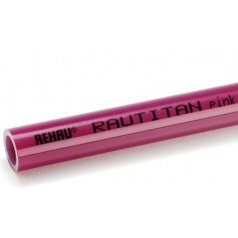 Труба сшитый полиэтилен универсальная Rehau Rautitan pink 20х2.8 мм, прямые отрезки 6 м 11360521120