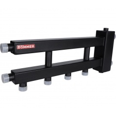 Коллектор (дублер рядный) Rommer RDG-0060-014023 с гидроразделителем на 2+1 контура до 60 кВт