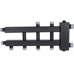 Коллектор (дублер компакт) Rommer RDG-0060-024024 с гидроразделителем на 2+1+1 контура до 60 кВт