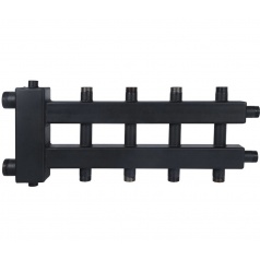 Коллектор (дублер компакт) Rommer RDG-0018-024024 с гидроразделителем на 2+1+1 контура