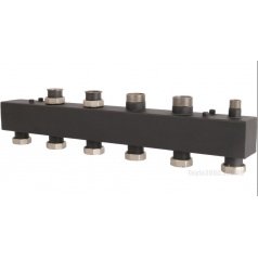 Коллектор стальной распределительный  ROMMER RDG-0017 3(4) отопительных контура 1,1/2х1,1/2