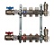 Коллекторная группа STOUT без расходомеров на 3 вых. в комплекте краны и воздухоотводчики 