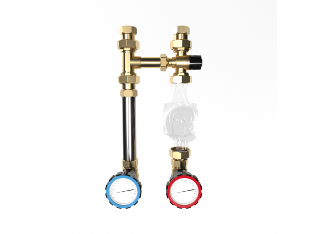 Насосная группа GIDRUSS NGSS-25CTS ( нерж., термост смеситель)