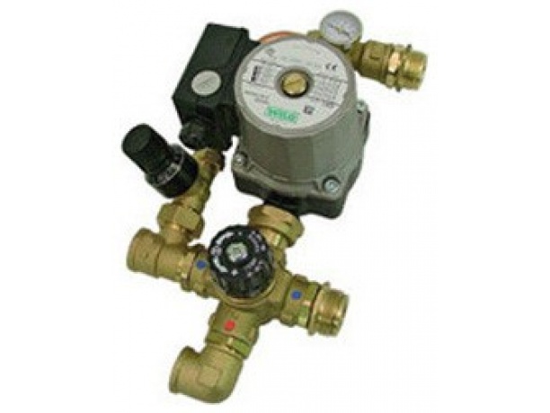 Комплект BARBERI для насосной группы с термостатическим клапаном и байпасом Grundfoos UPSO 25-65 130