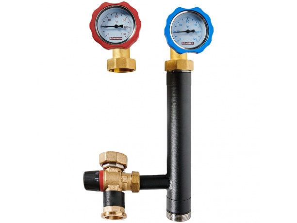 Насосная группа ROMMER RDG-1038-342501 с теплообменником 34 пластин, без насоса в теплоизоляции